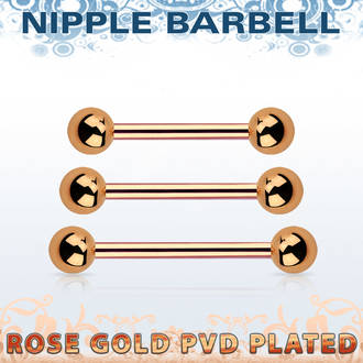 Rose Gold Barbell 10mm 