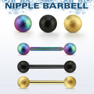 Nipple Steel Barbell Černá 12mm 