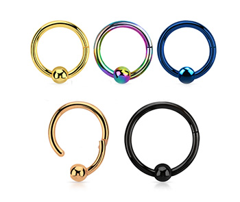Kroužek Rose-Gold Hinged 10mm