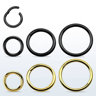 Kroužek Zlatý Hinged 10mm