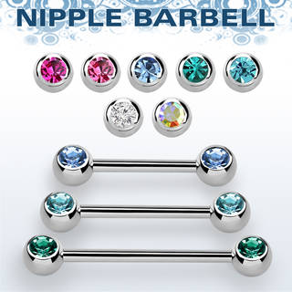 Nipple Steel Barbell 14mm-Clear